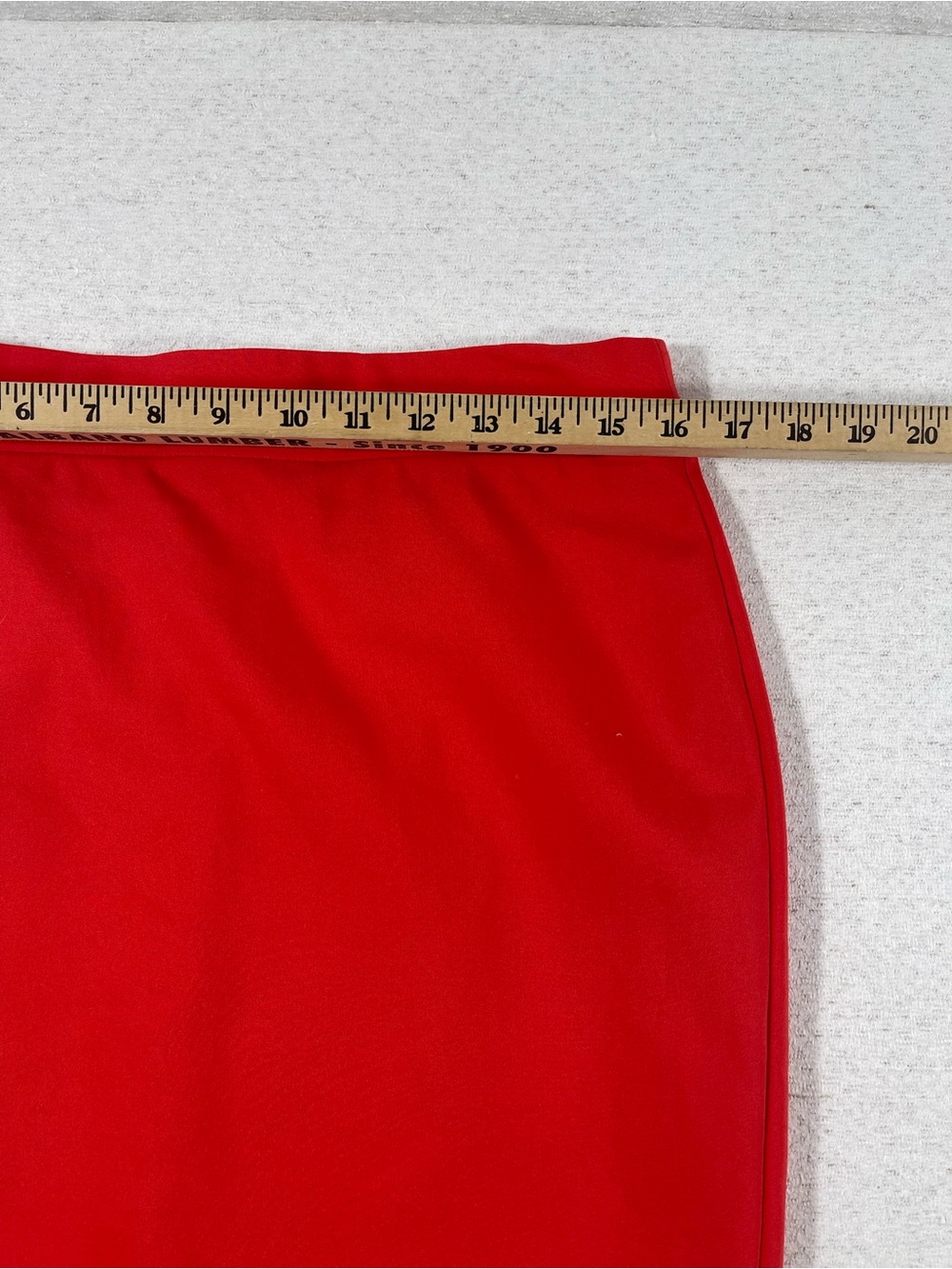 Investments Women's Pencil Skirt Orange Stretch Knit Size 8 Petite, SKU#0330 - Picture 3 of 5